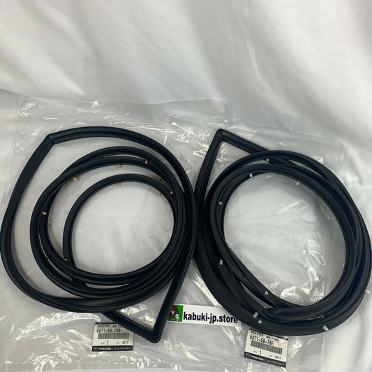 Mazda Genuine Rx-7 Door Seal Set Weather strip 1979-1985 Left & Right LH RH OEM
