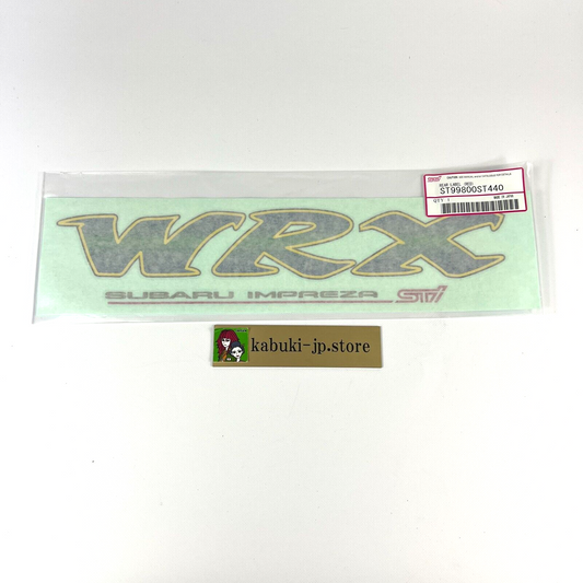 SUBARU Genuine GC8 Impreza WRX STI Rear Trunk White Decal Sticker OEM JDM 93070