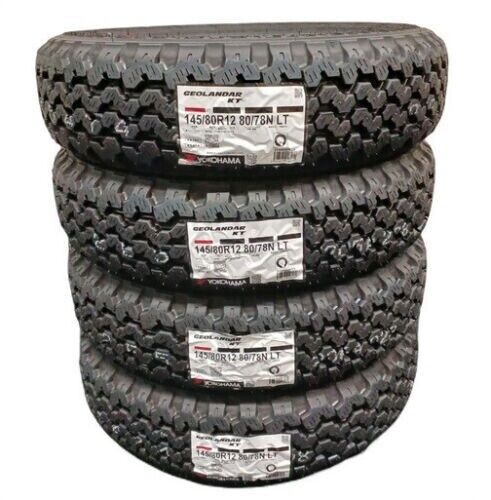 Yokohama Y828 Geolander KT 145/80R12 Tires ×4 Snow Mud Super Digger2 NEW