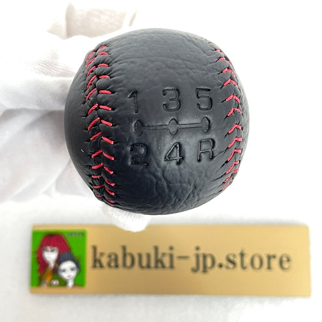 Mitsubishi Genuine 2470A088XB Shift Knob Red Stitch Evolution X Final Edition JP