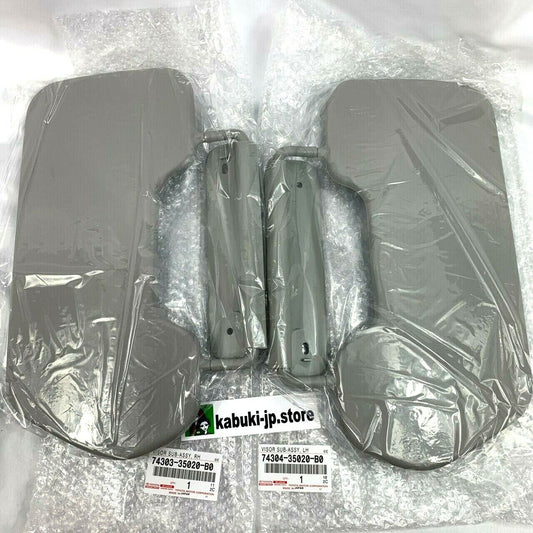 TOYOTA GENUINE 2008-2014 FJ CRUISER LEFT & RIGHT Set GRAY SIDE VISORS Japan OEM