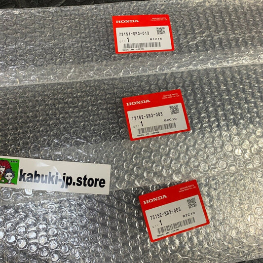 HONDA Genuine Civic 1992-1995 OEM MOLDING FR WINDSHIELD SIDE RH & LH UPPER Set