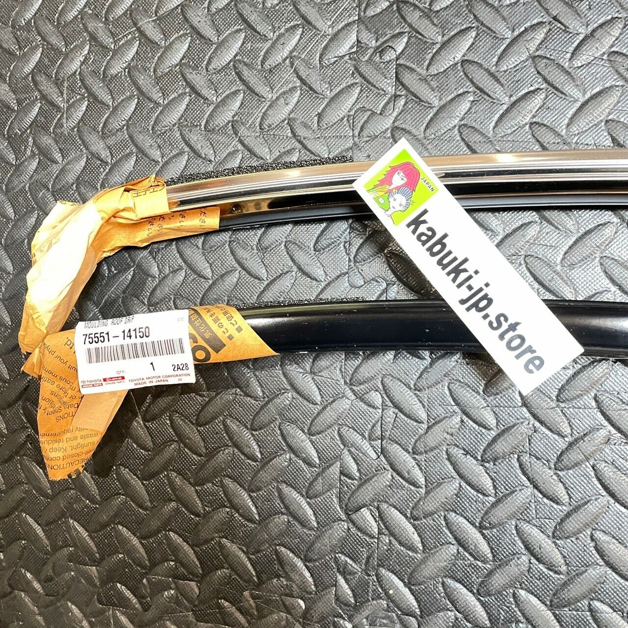 Toyota Genuine JZA80 Supra Molding Black Left & Right Set Roof Drip Side Finish