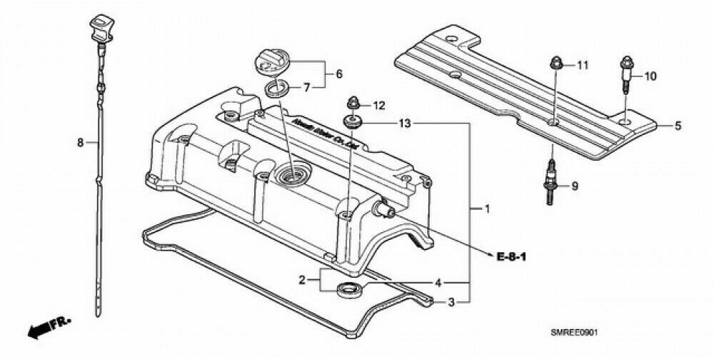 HONDA Genuine 12500-PRC-030 Type-R FD2 Plug Hole Coil Cover K-Type K20 K24 Japan