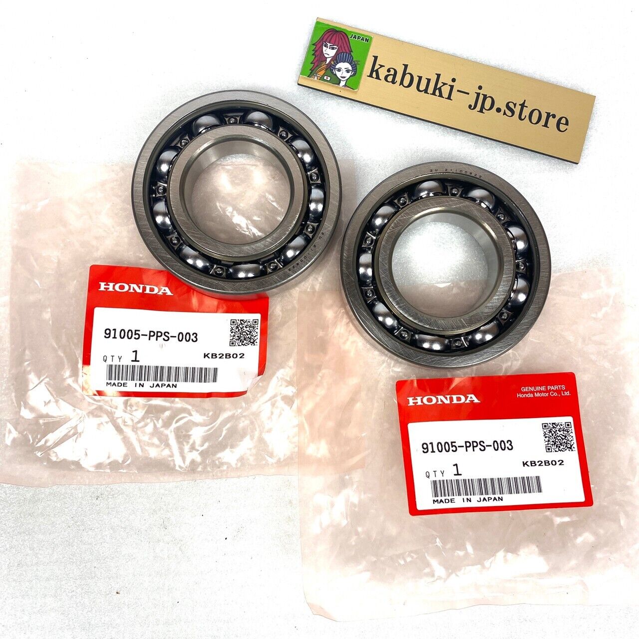 Honda Genuine 91005-PPS-003 2 Pcs Bearing Set Integra Type-R LSD