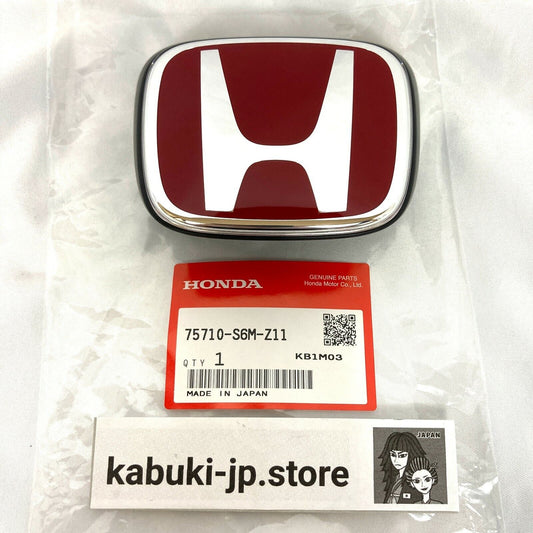 Honda Genuine 75710-S6M-Z11 Integra DC5 Type-R 2005-2006 Front Red H Emblem New