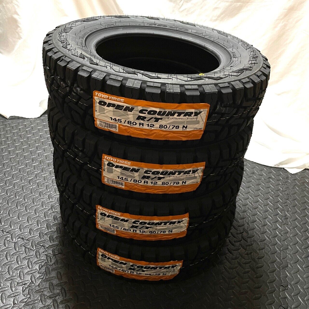 Toyo Open Country R/T 145/80R12 80/78 ×4 Set Tires Suv Off Road Kei Truck Japan
