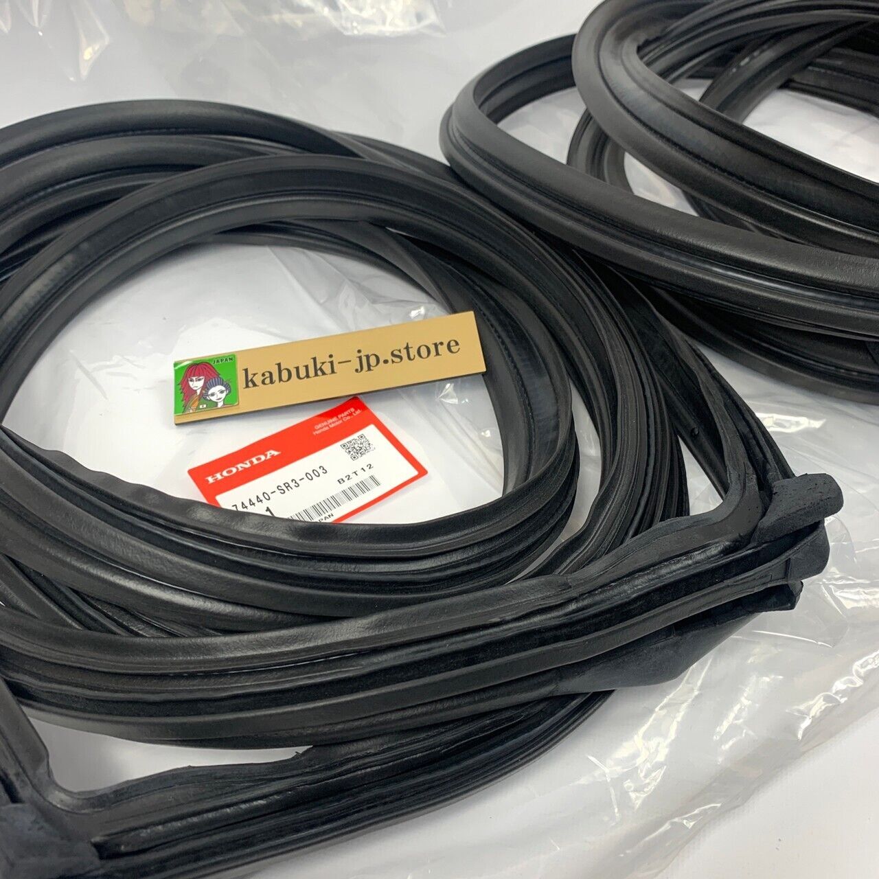 Honda Genuine 74440-SR3-003 2 Set 1992-1995 Civic EG4 Weatherstrip Tail Gate