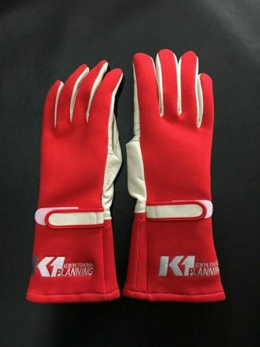 Keiichi Tsuchiya RG003-RD-L K1 PLANNING Genuine OEM RACING GLOVES RED New Japan