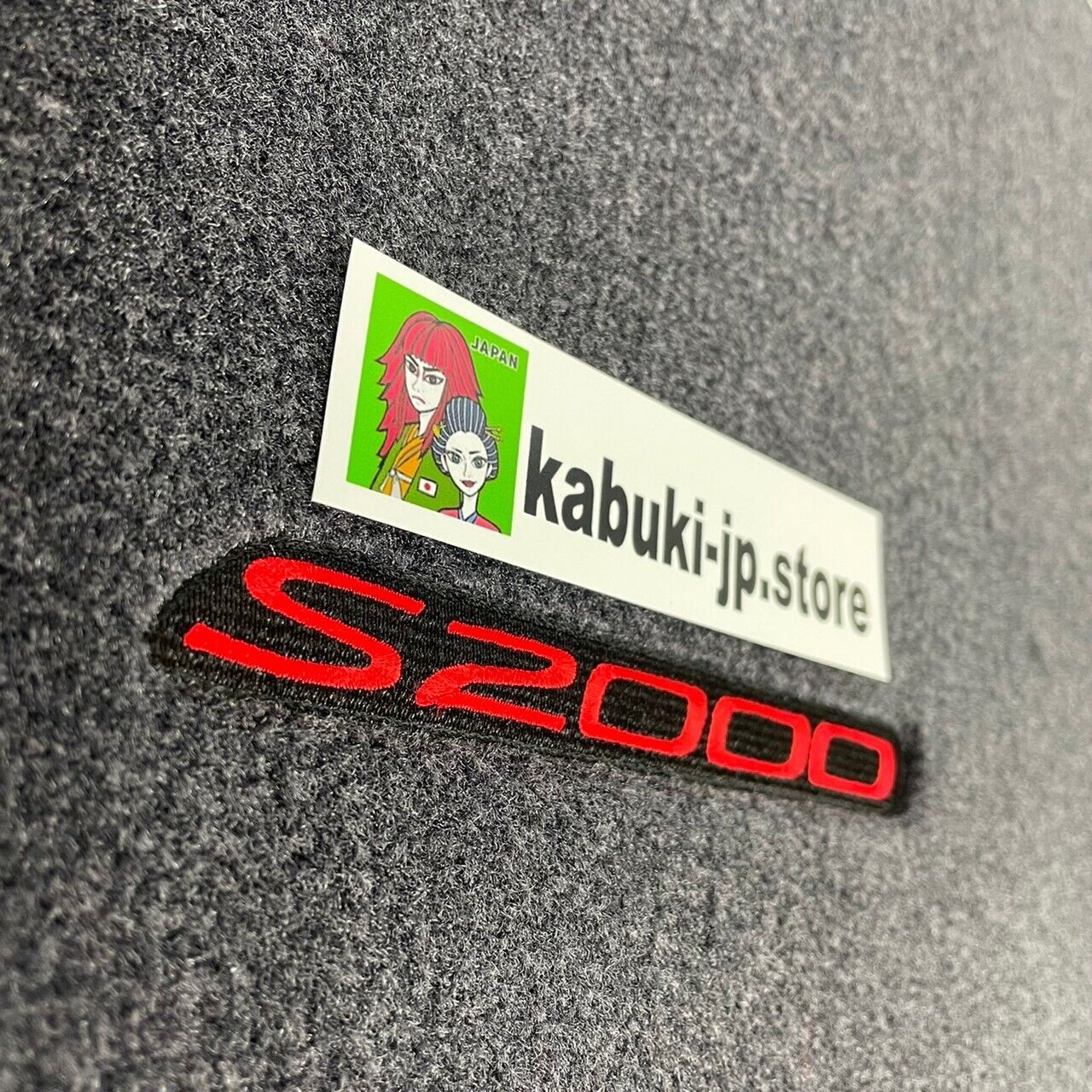 Honda Genuine S2000 Black with Red Stiching Carpeted Set Floor Mat RHD OEM Japan