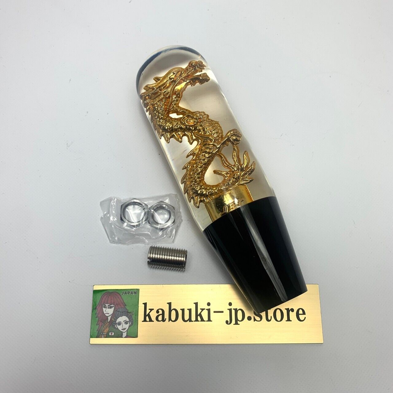 JET Dragon Shift Knob Gold 150mm 4.72441in Japan 12×1.25 (10×1.25 adapter)  New