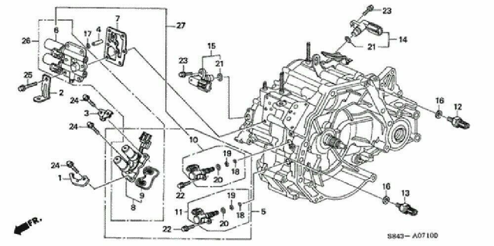 Honda Genuine 28250-P6H-024 (99820) Acura Linear Transmission Shift Solenoid NEW