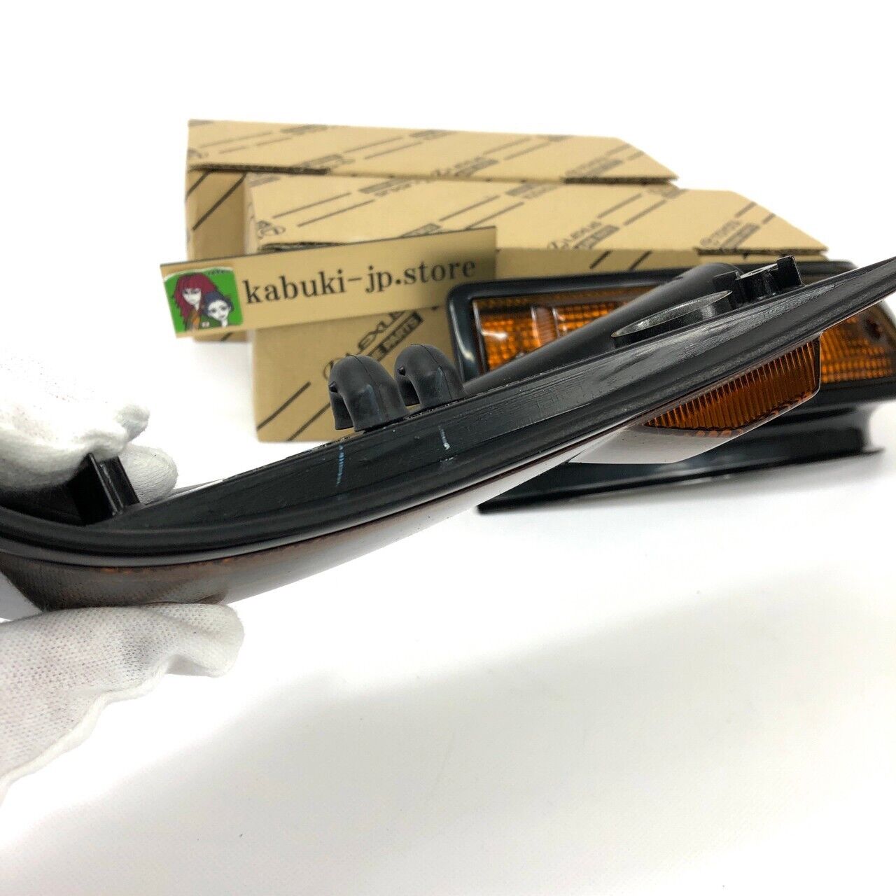 Toyota Genuine Trueno AE86 Sprinter Turn Signal Lamp Lens LH & RH Pair Set Japan