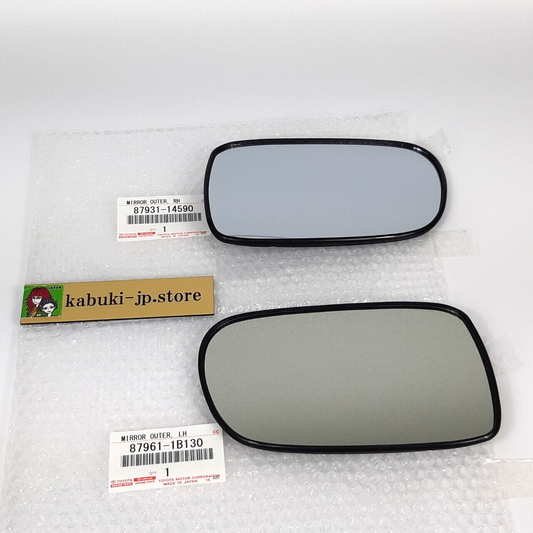 TOYOTA Genuine SUPRA JZA80 Side View Door Miror Glass Left Right Set OEM Japan