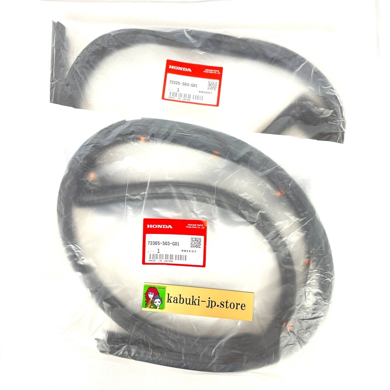 Honda Genuine FR Door Sub Seal R&L Set Civic EK9 EK4 Type-R Sir OEM From Japan