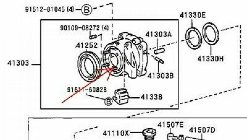 Toyota Genuine 41303-68013 Electromagnetic Control Coupling SUB-ASSY From Japan
