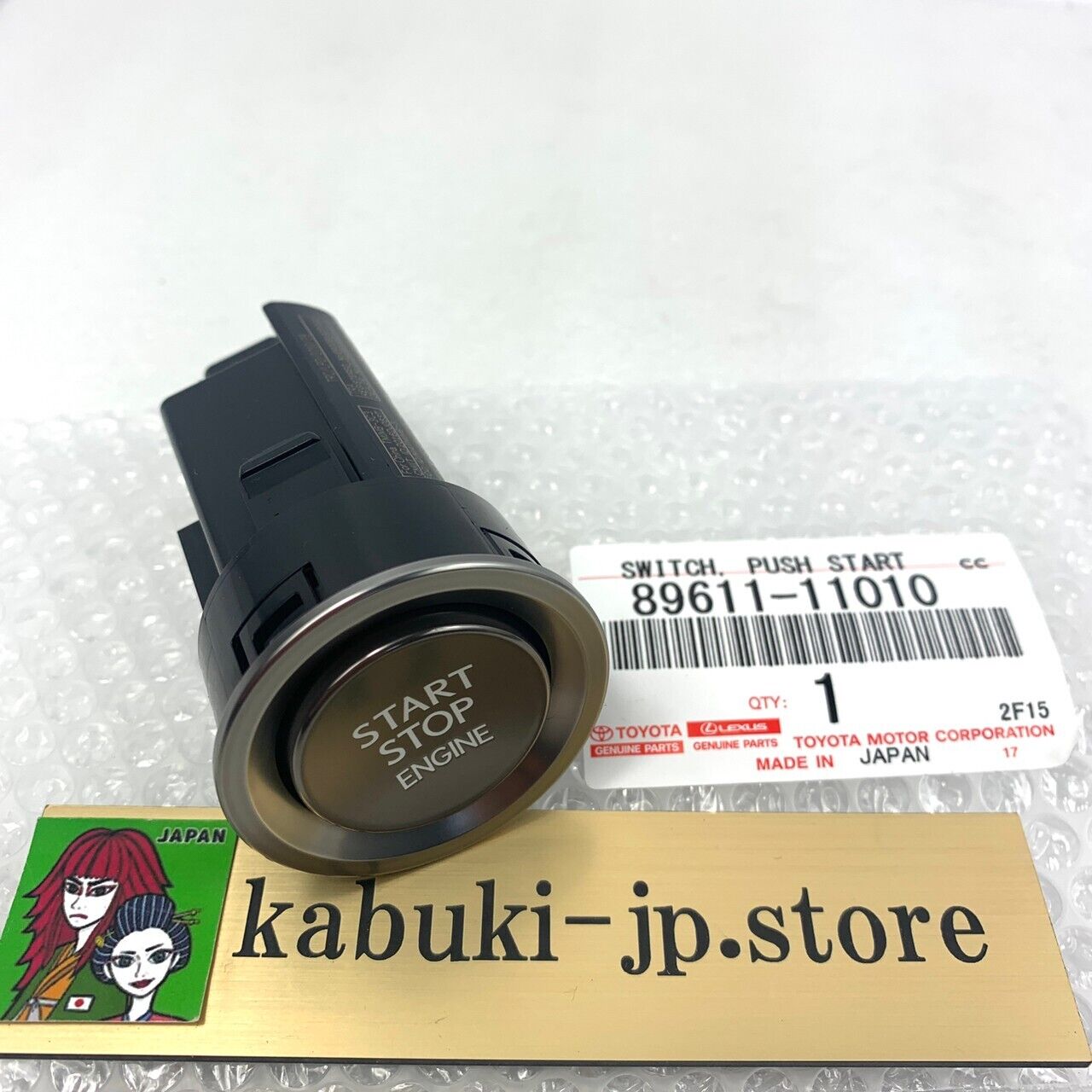 TOYOTA LEXUS Genuine 89611-11010 Push Start Stop Engine Button Switch OEM Japan