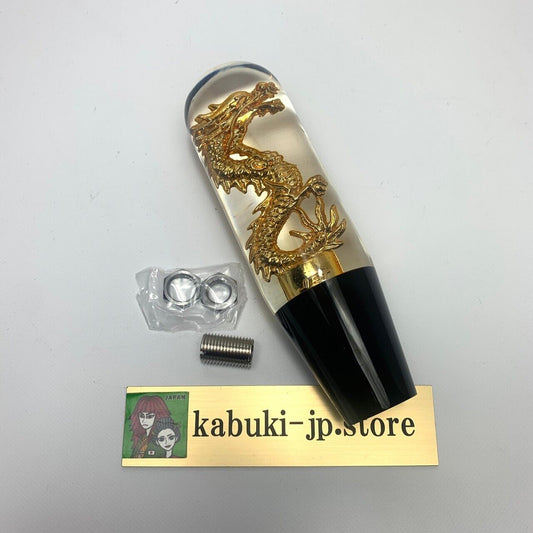 JET Dragon Shift Knob Gold 150mm 4.72441in Japan 12×1.25 (10×1.25 adapter) New