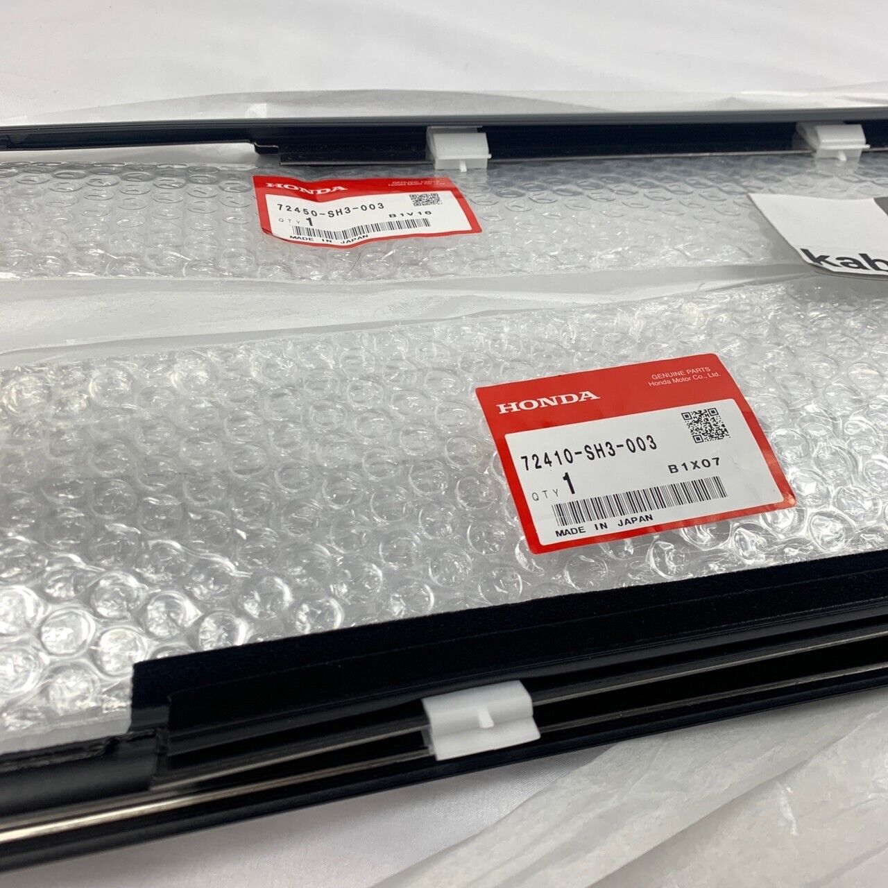 72410 HONDA 72450-SH3-003 72410-SH3-003 Front Door Window Molding L&R CIVIC ...