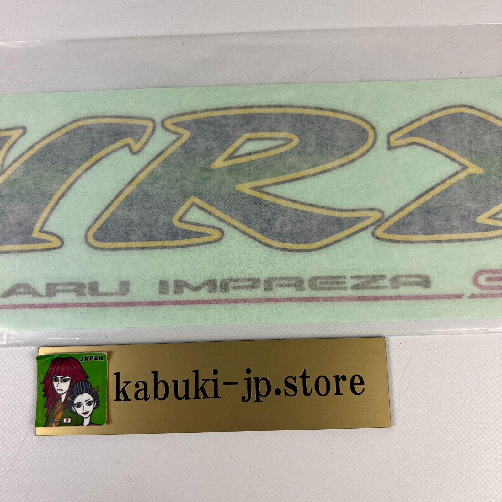 SUBARU Genuine GC8 Impreza WRX STI Rear Trunk White Decal Sticker OEM ...